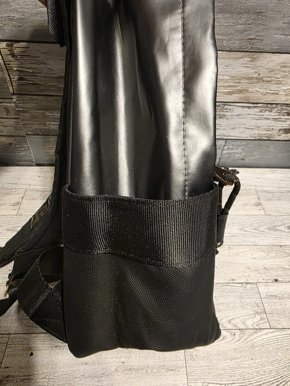 Versace Black Backpack with Gold Medusa Logo